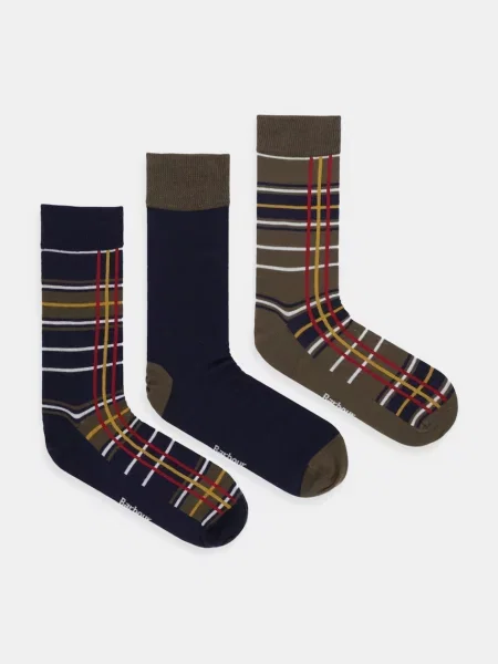 Barbour skarpetki granatowy zielone