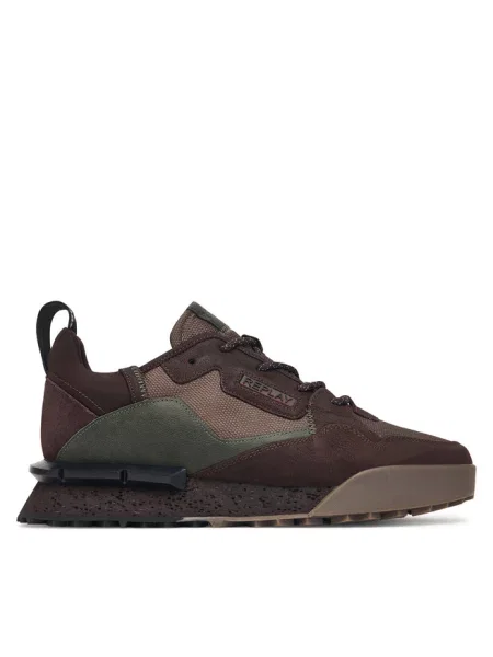 Sneakersy REPLAY brązowe