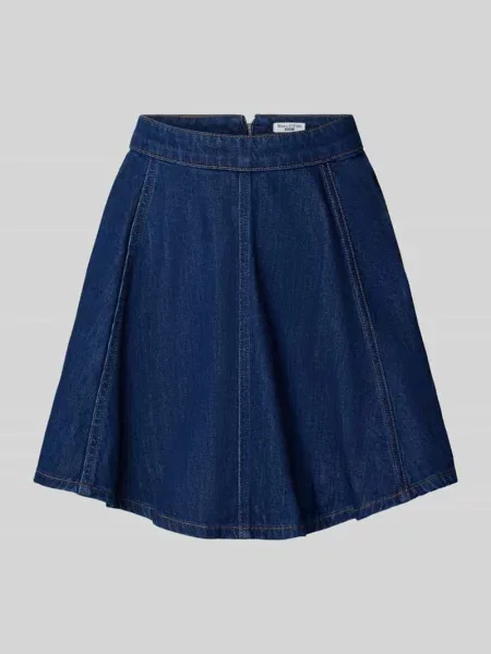 Rozkloszowana spódnica mini z mieszanki bawełny i lyocellu Marc O'polo Denim niebieska