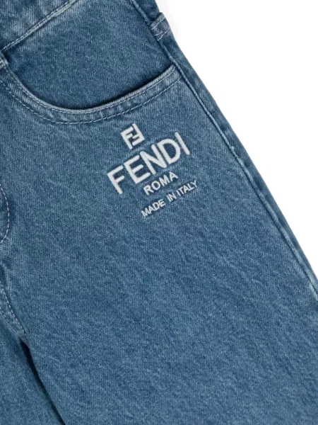 Jeansy dziecięce Fendi niebieskie