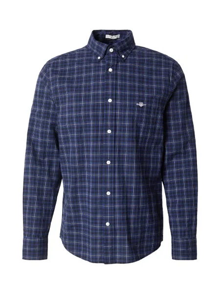 GANT Cămașă Classic bleumarin / albastru închis alb