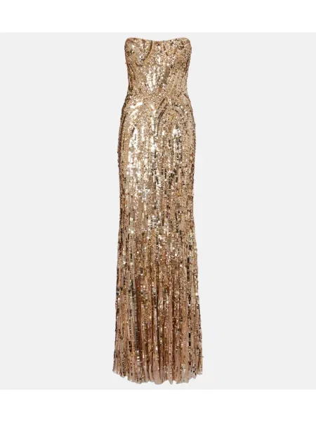 Rochie Jenny Packham auriu