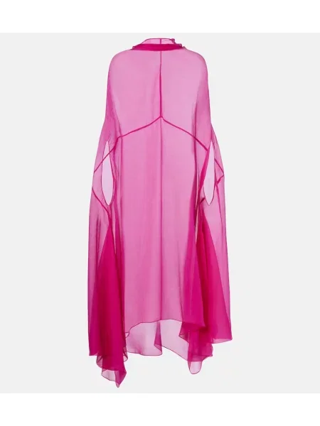 Sukienka maxi Dries Van Noten różowa