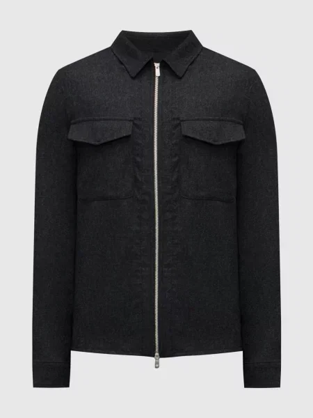 Сорочка з вовни і кашеміру Marco Pescarolo сіра