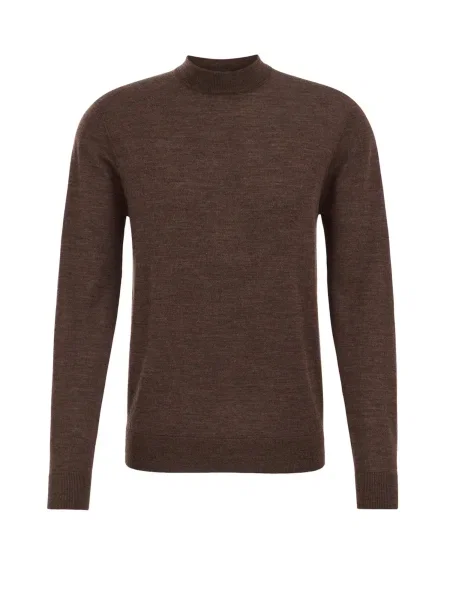 WE Fashion Pulover temno rjava