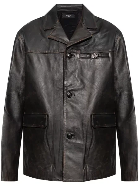 Geanta de piele Amiri negru