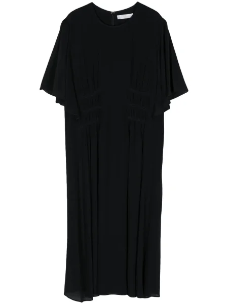 Rochie Chloé de mătase de costum albastru