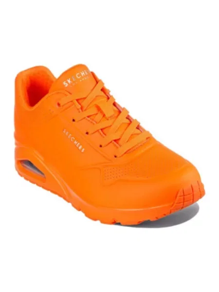 Sneakersy Skechers pomarańczowe