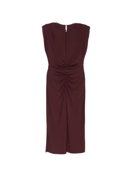 Rochie Imperial cu volane maro