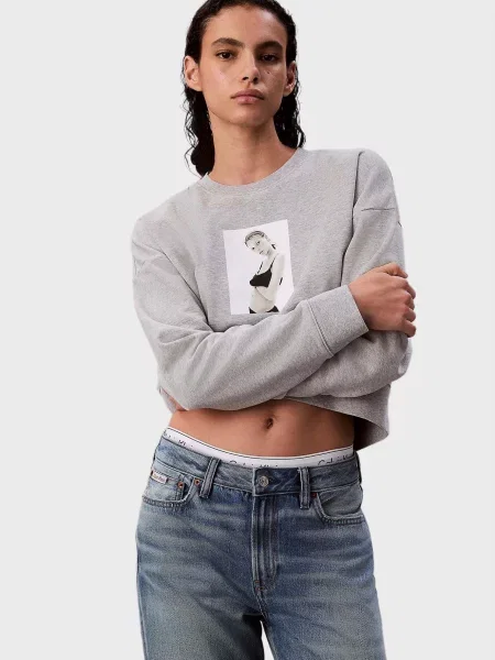 Класичний світшот Calvin Klein сірий