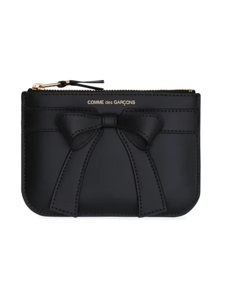 Portfel Comme Des Garcons z kokardką czarny