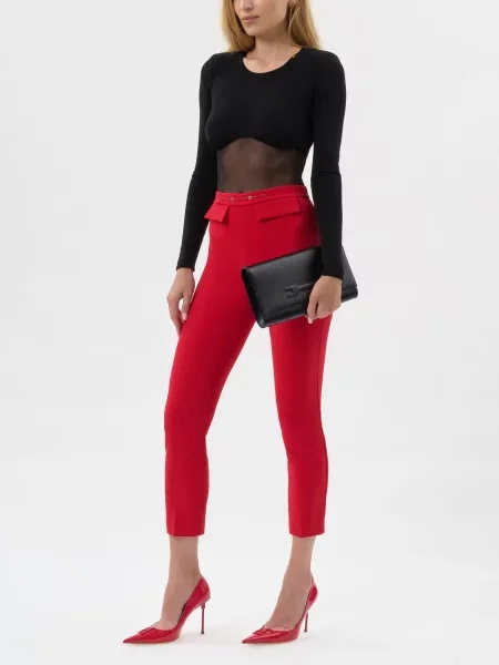 Брюки Elisabetta Franchi красные