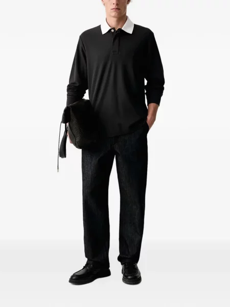 Polo majica Rag & Bone crna