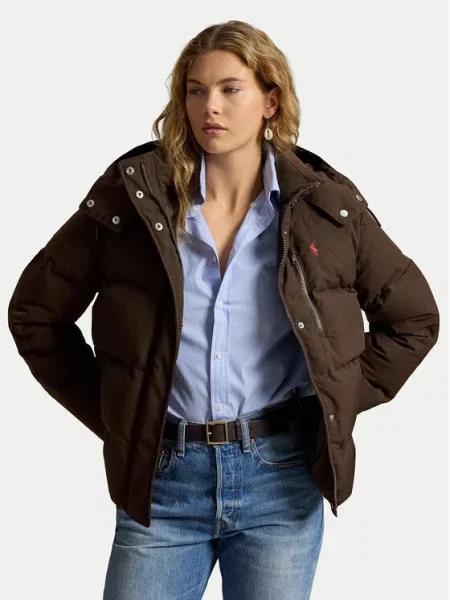 Polo Ralph Lauren Zimska jakna čokolada smeđa