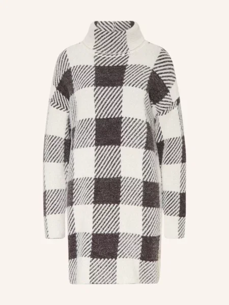 Barbour International Pletené Šaty Amaya režná / tmavě hnědá