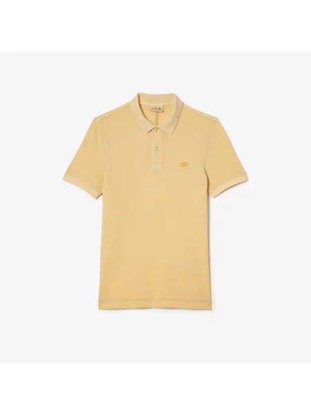 Lacoste Koszulka Polo Z Bawełny Organicznej żółta