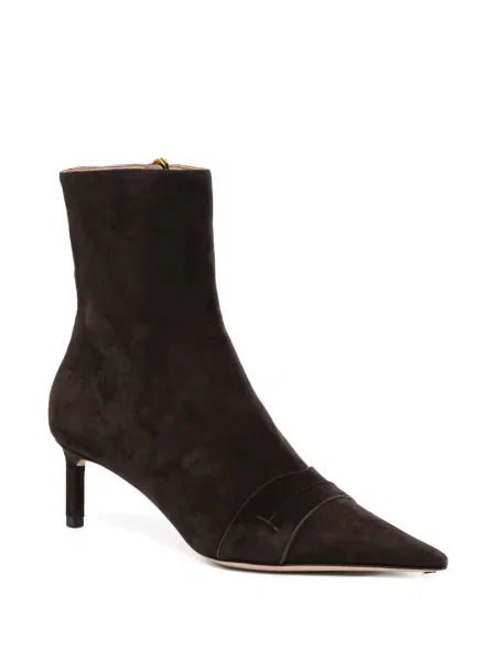 Botine Tom Ford cu vârf ascuţit maro