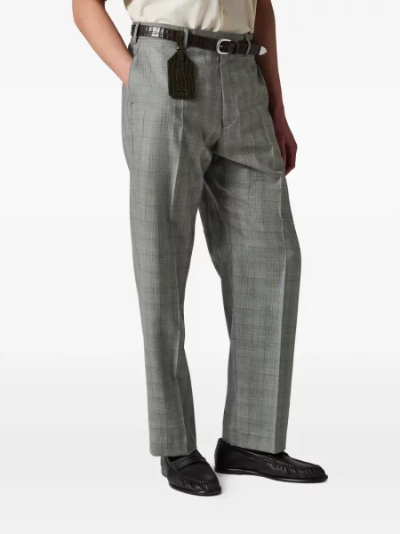 Pantaloni Paul Smith în carouri gri