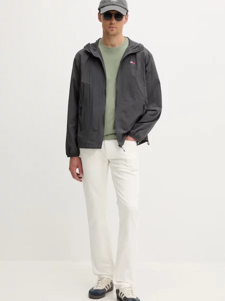 Tommy Jeans Geacă Chicago închis gri