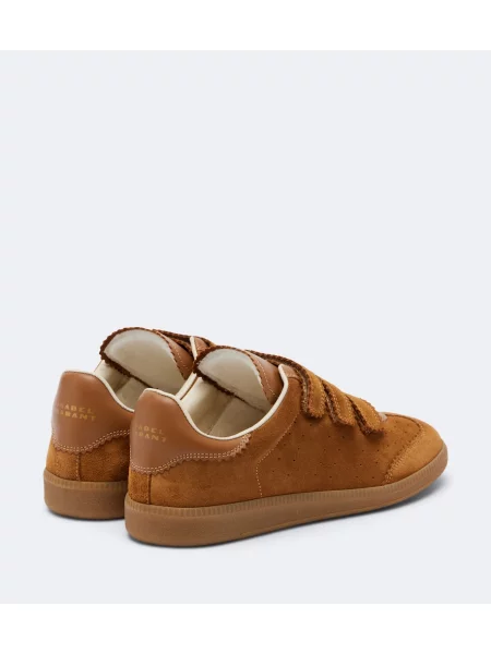 Sneakerși Isabel Marant din piele de căprioară maro