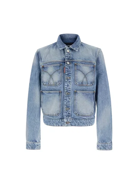 Kurtka jeansowa Dsquared2 niebieska