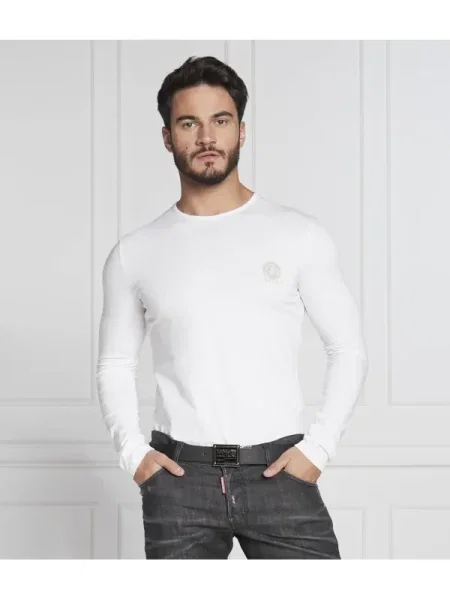 Tricou mânecă lungă Versace alb