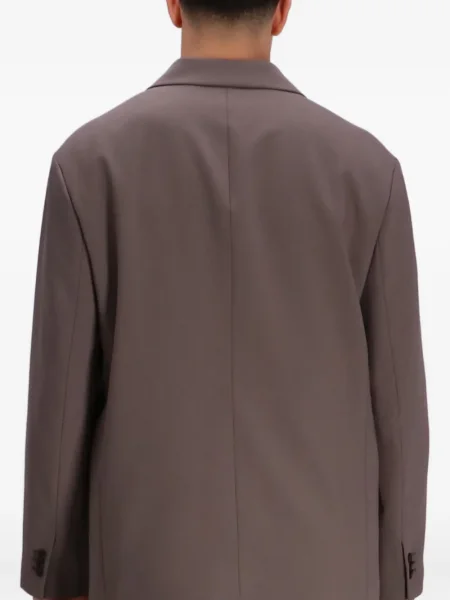Sacou Emporio Armani din țesătură twill maro