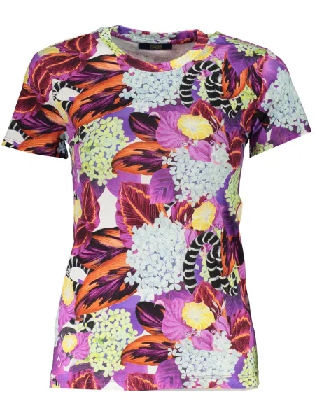 Tricou Cavalli Class scurt alb