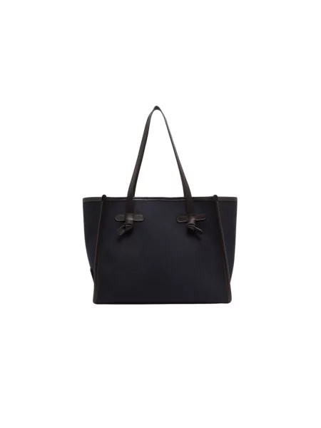 Shopperka Gianni Chiarini skórzana niebieska
