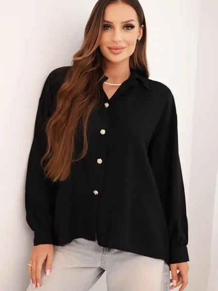 Cămașă Kesi Włoski eleganta negru