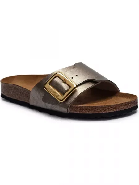 Birkenstock Papucs Catalina CB BF bőr hozzáadásával | narrow fit sárga