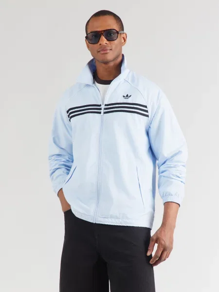 ADIDAS ORIGINALS Prechodná bunda svetlomodrá čierna