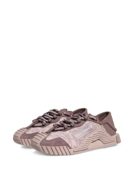 Sneakers Dolce & Gabbana NS1 με δαντέλα ροζ