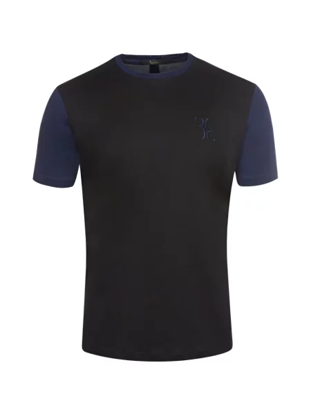 Tricou Billionaire cu broderie albastru