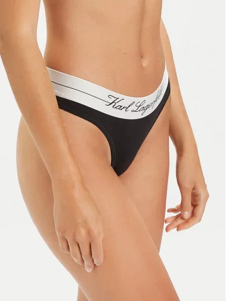 KARL LAGERFELD Stringi czarny