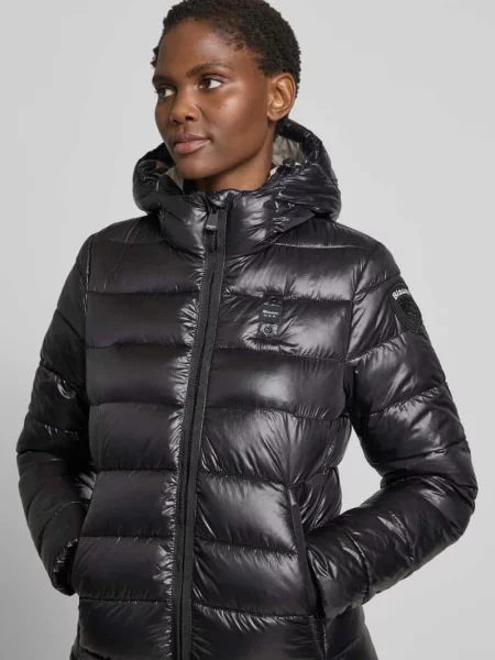 Blauer Płaszcz Pikowany Adelaide schwarz czarny