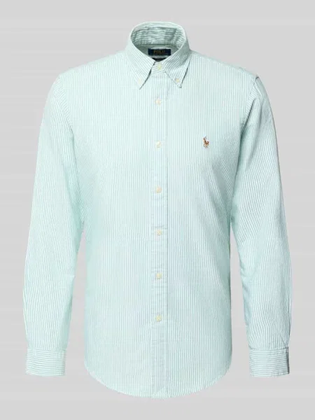 Polo Ralph Lauren koszula regular z kołnierzykiem button-down zielony