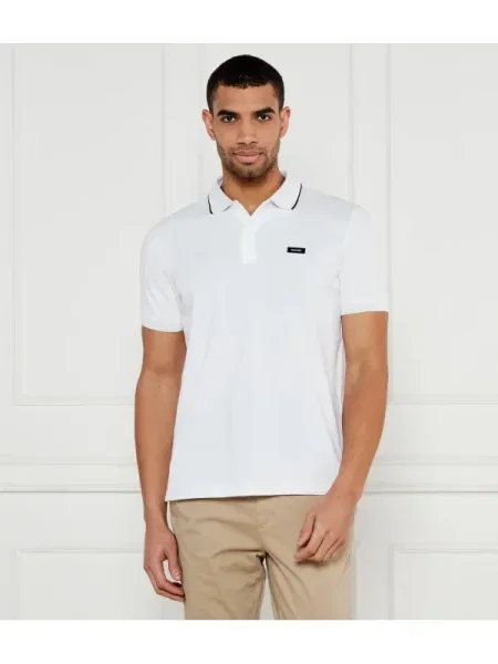 Calvin Klein Tenisz póló | Regular Fit | stretch pique fehér