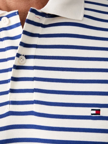 Tommy Hilfiger тениска с яка мъжка от синьо