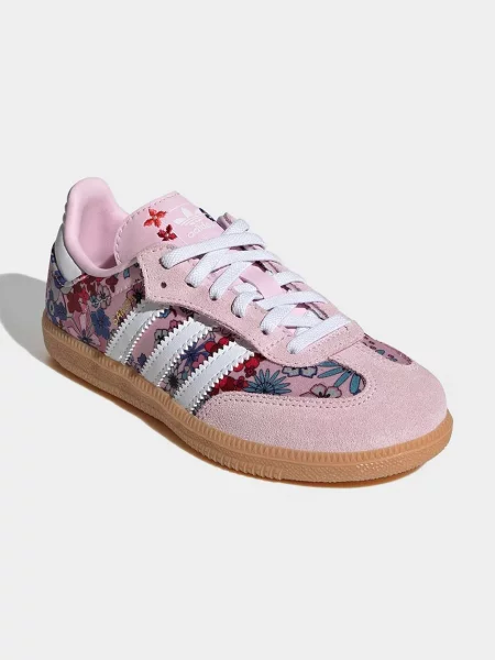 Tenisice adidas Liberty London Samba Og Comfort Closure Elastic Lace Ružičasta bijela