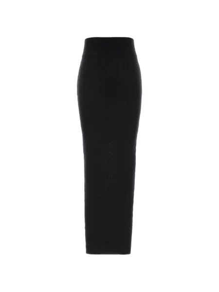 Fusta maxi Rick Owens tricotate negru