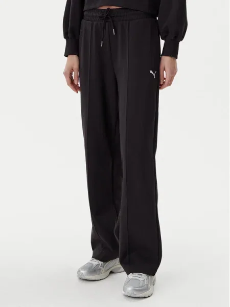 Puma Pantaloni trening Ess Straight Fit negru