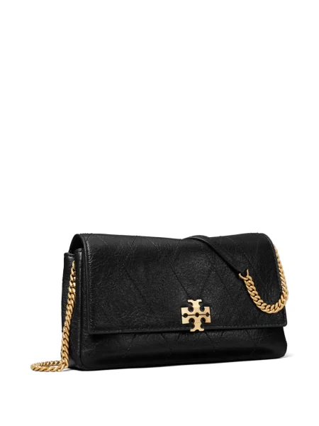 Matlasat colier Tory Burch negru