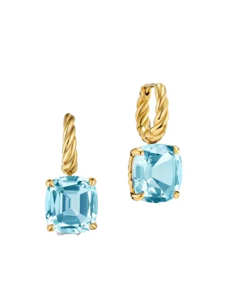 Обеци David Yurman синьо