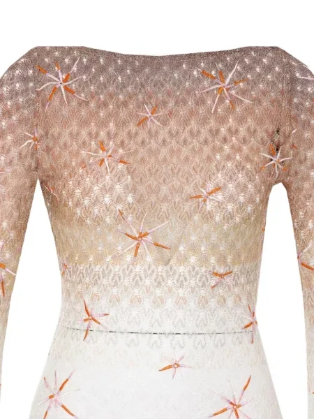 Lung rochie Missoni cu broderie