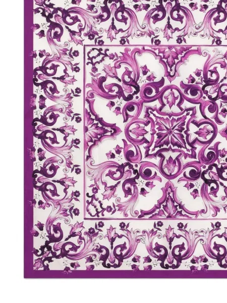 Raštuotas šalikas Dolce & Gabbana violetinė