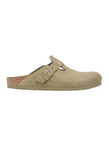 Birkenstock Klapki Boston Leve Zielony beżowe