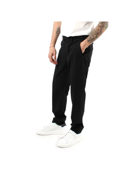 Emporio Armani Kalhoty z materiálu černá