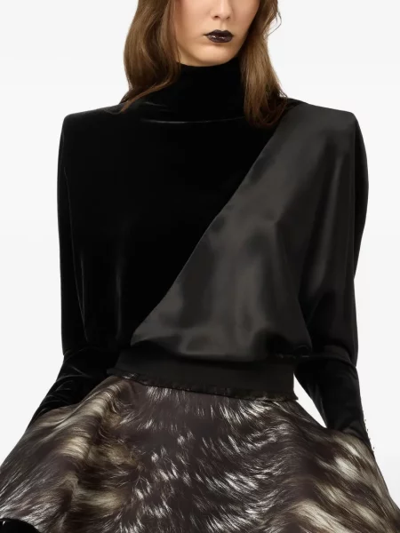 Lung top Roberto Cavalli negru