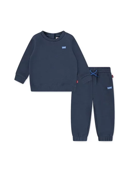 Levi's komplet trenirka za bebe s pamukom HOODIE & JOGGER SET plava
